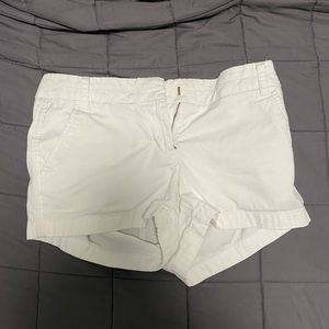 White JCrew Chino Shorts